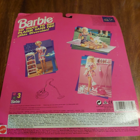 Vintage Barbie RARE So Much To Do Cleaning Set with CHARM NOS Sealed Near MINT - Picture 8 of 10